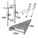 SturdyLift™ BASE – Ensemble Pump Jack (2 étages x 24 pi)